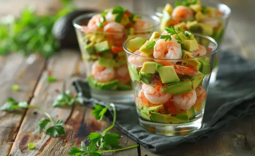 Verrine avocat-crevettes parfaite - Le secret d'une entrée réussie