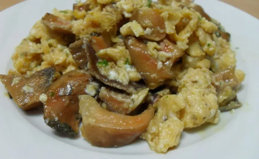 Revuelto de níscalos perfecto - Jugoso, cremoso y con sabor