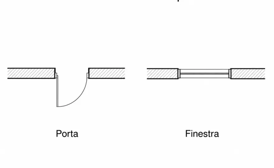 Porta-finestra in pianta - come leggerla davvero?