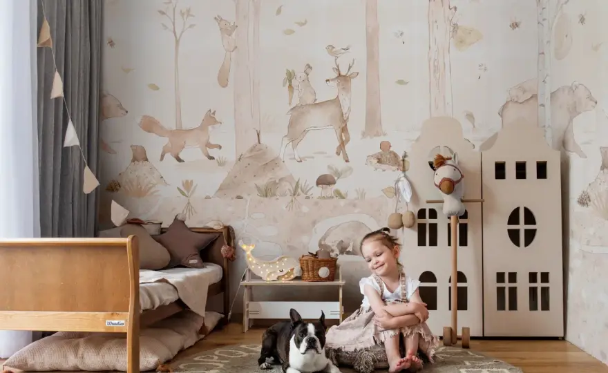 Tapeta zoo w pokoju dziecka - jak dobrać wzór i kolor?