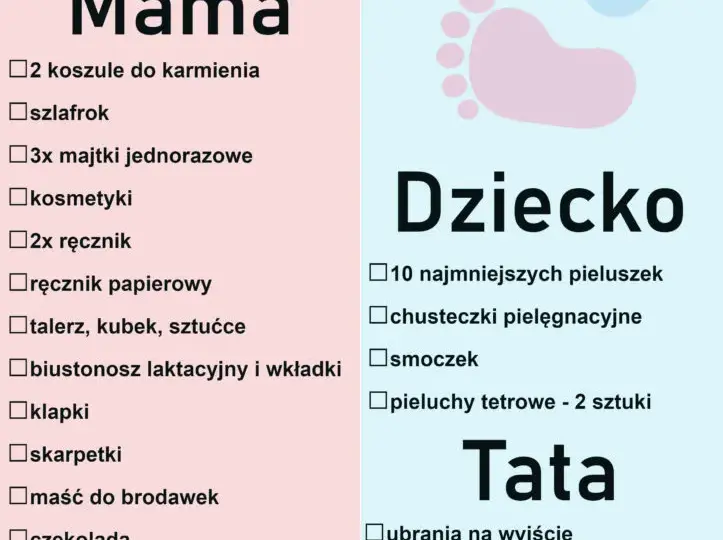 Co potrzeba do porodu? Kompletna lista rzeczy do szpitala