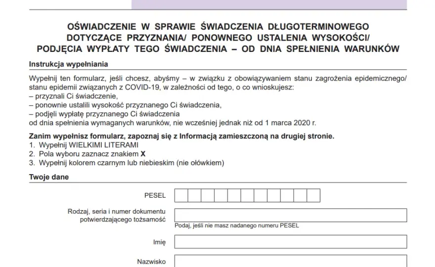 Wniosek o Podjęcie Wypłaty Emerytury - Wzór i Druk, Jak Prawidłowo Wypełnić?