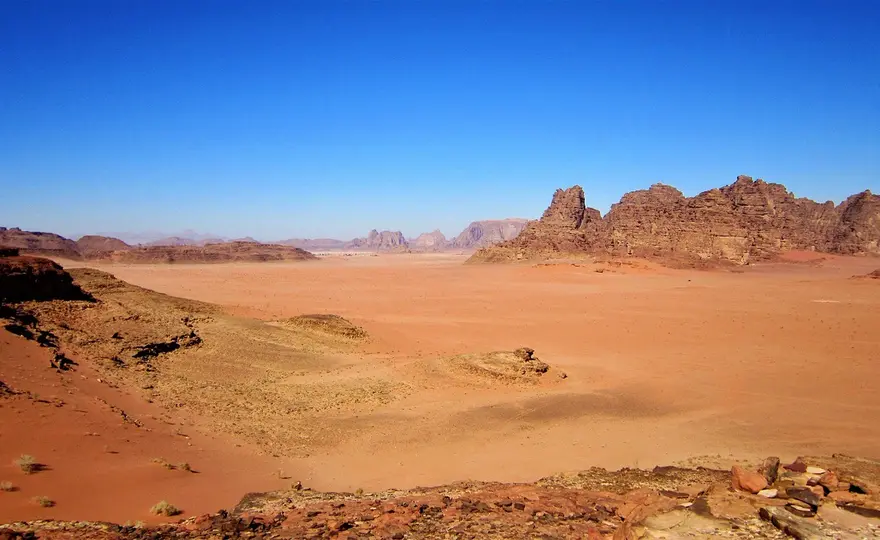 Pustynia Wadi Rum w Jordanii