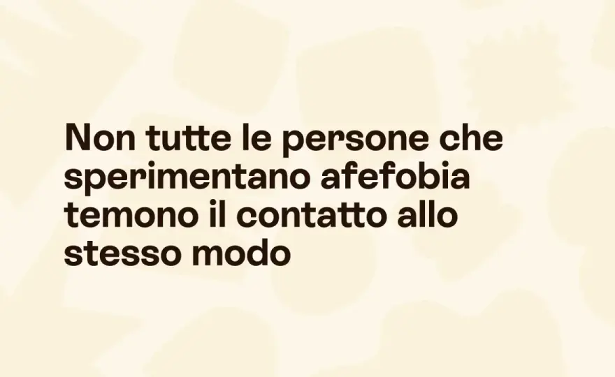 Afefobia e sessualità - quando il contatto diventa un blocco