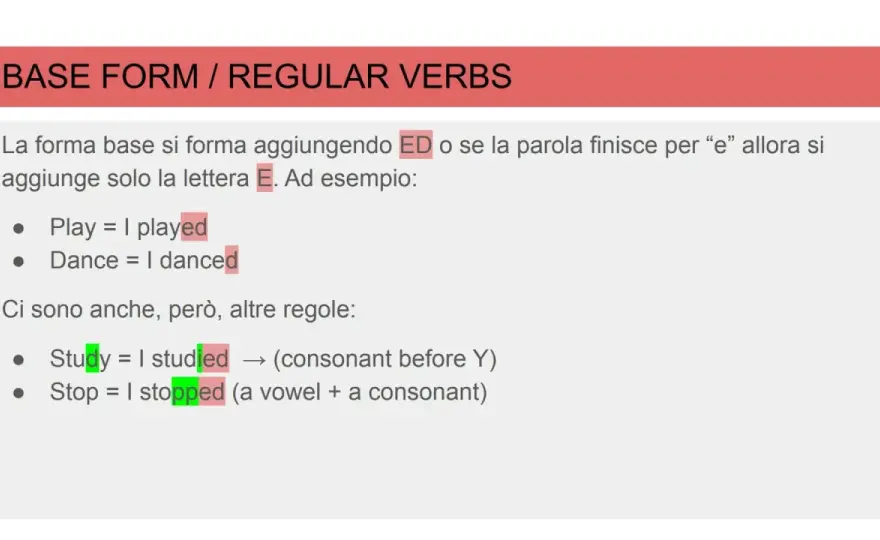 Past simple spiegato bene - regole, esempi ed errori
