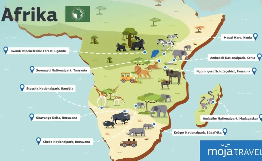 Afrika-Safari richtig planen - Region, Saison und Kosten