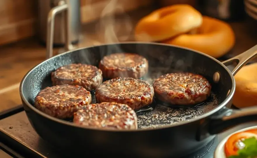 Jak smażyć burgery wołowe na patelni: 5 kroków do soczystego mięsa