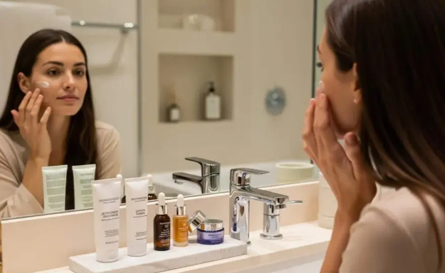 Routine de soins du visage - l’essentiel matin et soir
