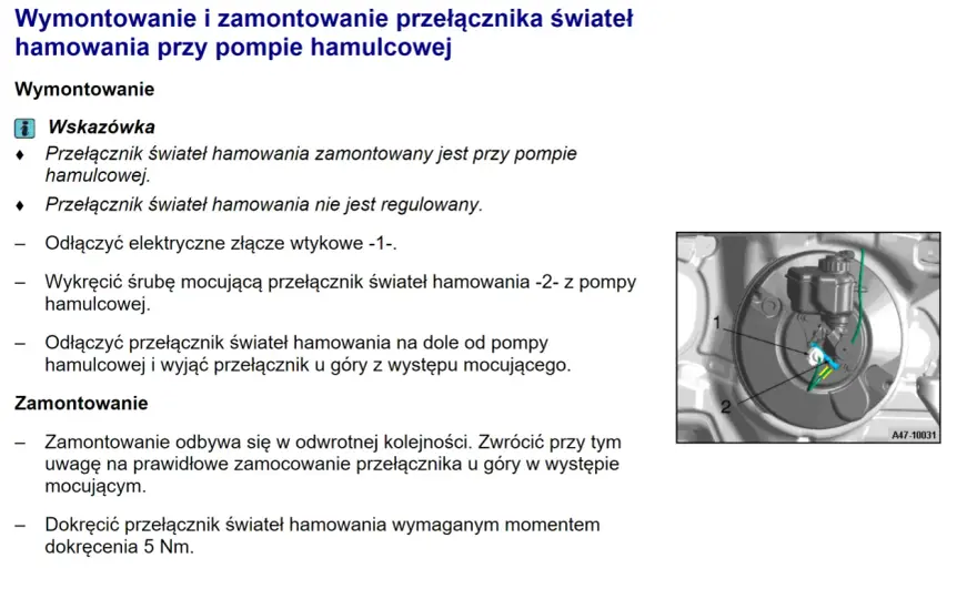 Awaria świateł stop w Audi - Czy to tylko żarówka, czy coś więcej?
