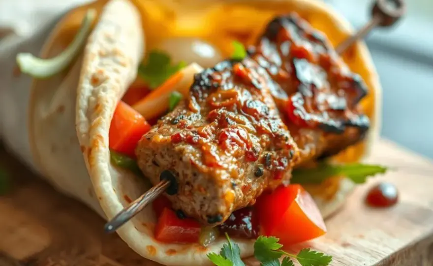 Kebab w tortilli: Ile ma kalorii? Sprawdź fakty i triki