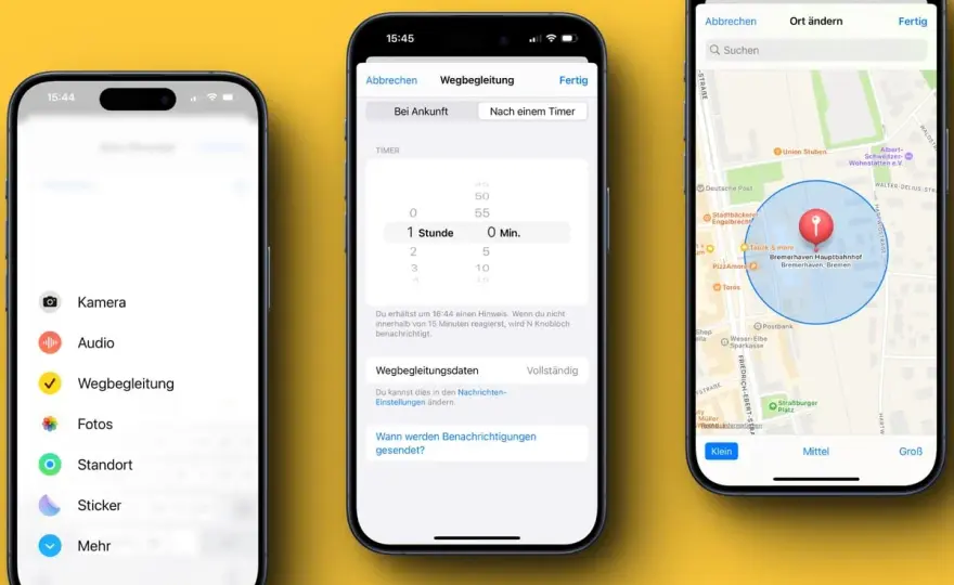 Wegbegleitung auf dem iPhone einrichten - so klappt's