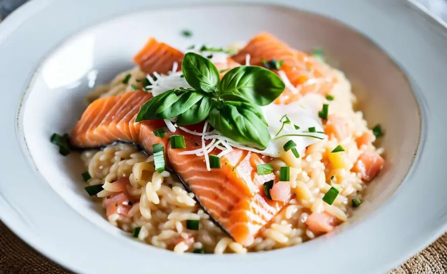 Risotto au saumon - Le secret d'une texture parfaite