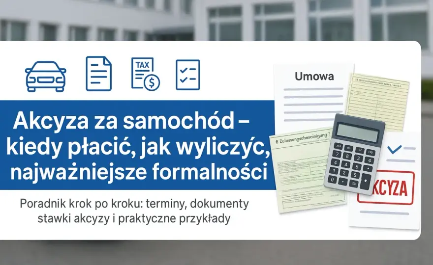 Akcyza na samochód - Jak ją zapłacić i zarejestrować auto?