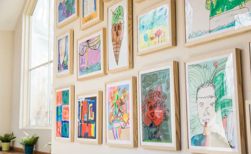 Kids' Art Display - Create a Gallery Wall That Works