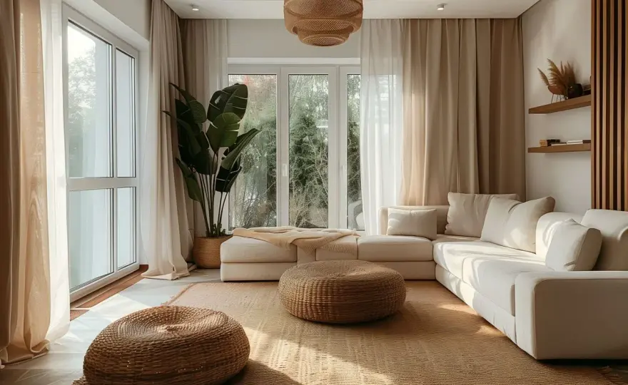 Salon scandi boho - Jak urządzić? Poradnik krok po kroku