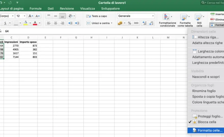 Come bloccare celle in Excel e proteggere le formule