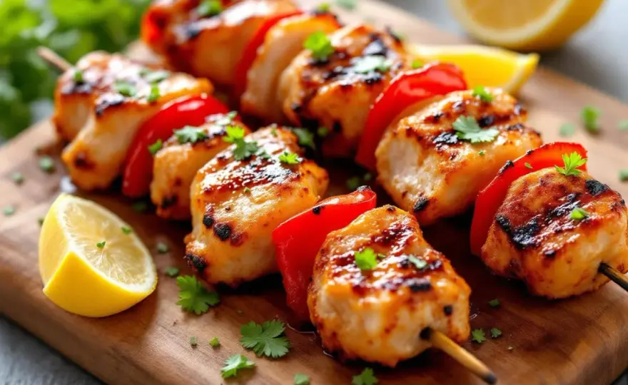 Brochettes de poulet marinées - Le secret du moelleux