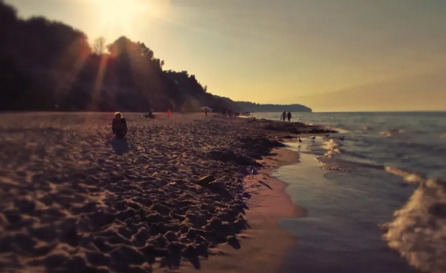 Wąwóz Chłapowski w Chłapowie - spacer, widoki i plaża