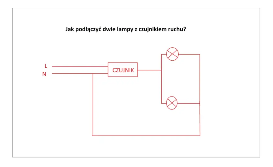 Czujnik ruchu do wielu lamp - Jak podłączyć bezpiecznie?