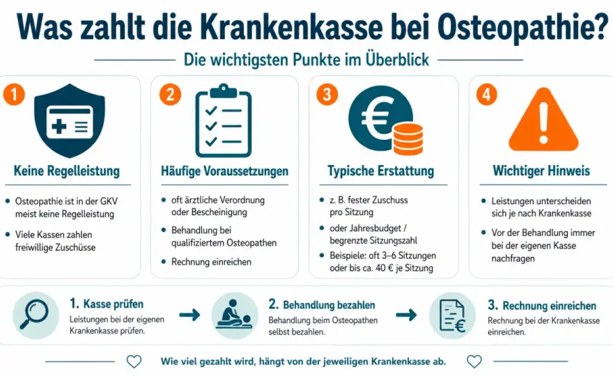 Osteopathie - Kosten, Nutzen, Erstattung & seriöse Praxen finden