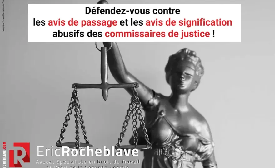 Avis de passage d'un commissaire de justice - que faire ?