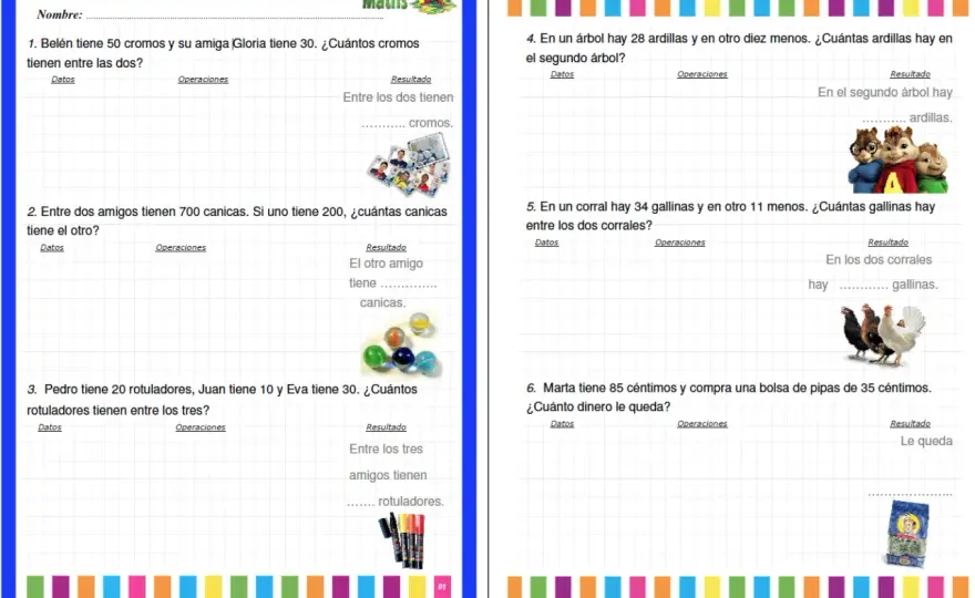 Problemas de matemáticas 3º Primaria - Resuelve sin memorizar
