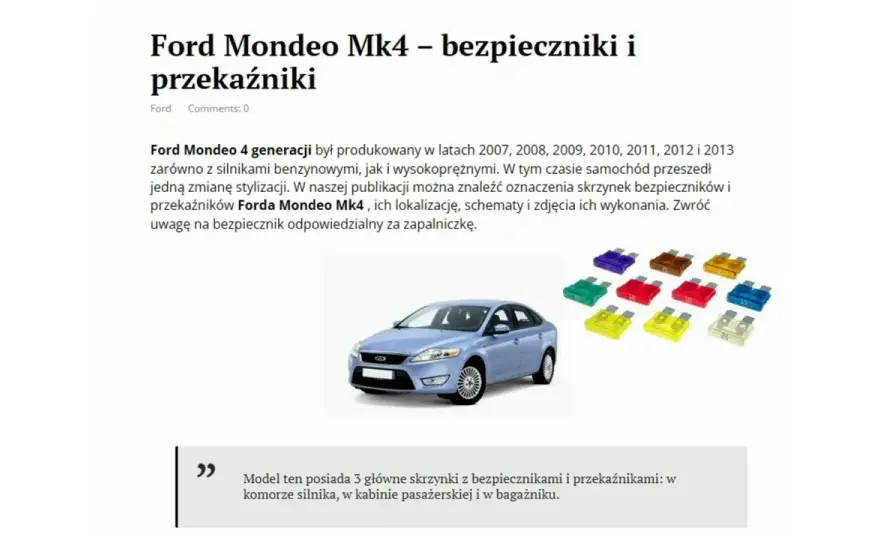 Gdzie są bezpieczniki Ford Mondeo MK4? Odkryj ukryte sekrety!