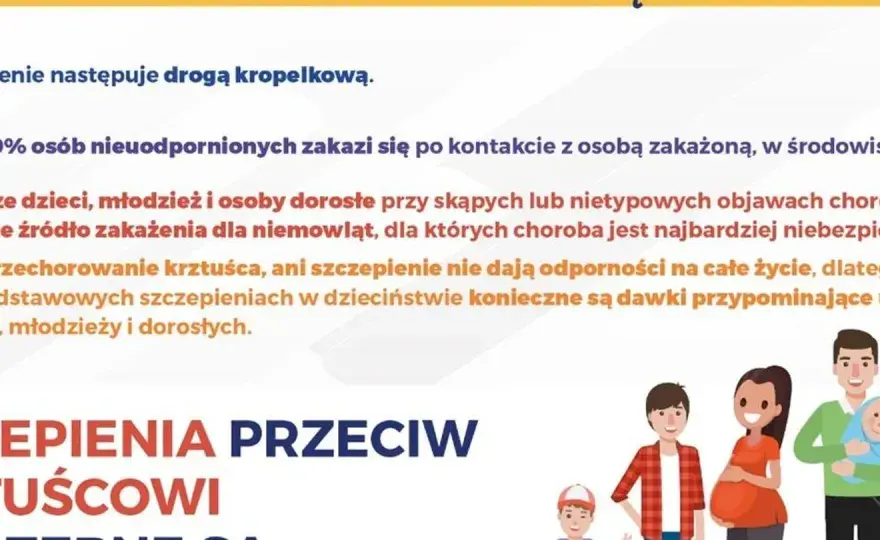 Krztusiec - Szczepienie. Czy Twoja rodzina jest bezpieczna?