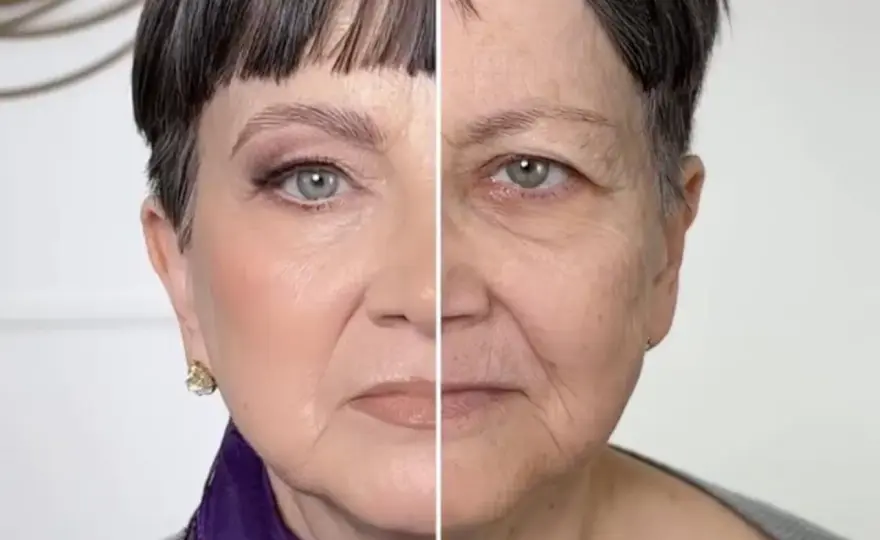 Schlupflider Make-up - Vorher-Nachher-Effekt: So geht's!