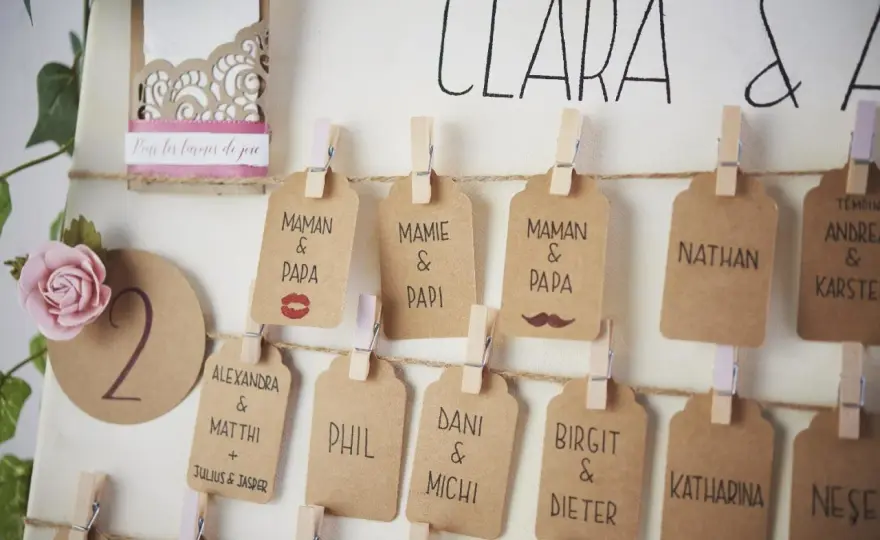 Plan de table mariage - L'art de bien placer vos invités