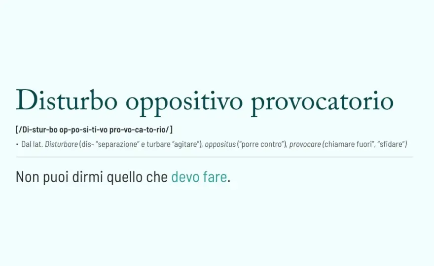 Disturbo oppositivo provocatorio, si guarisce davvero?