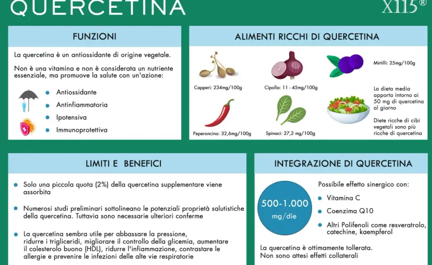 Quercetina - Benefici, dosi e come scegliere l'integratore giusto