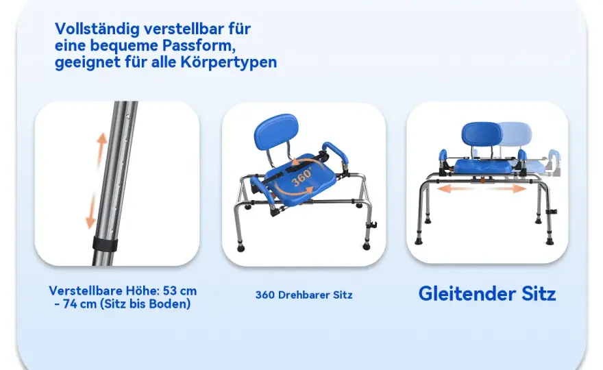 Duschstuhl für Senioren - sicher wählen und passend ausstatten