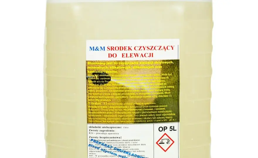 Środki czyszczące tynki i elewacje