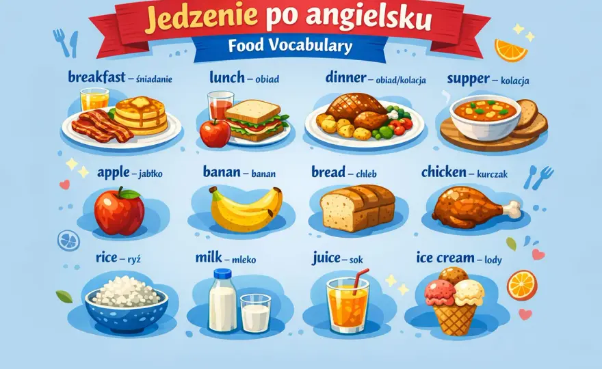 Angielskie słówka o jedzeniu - Jak opanować?