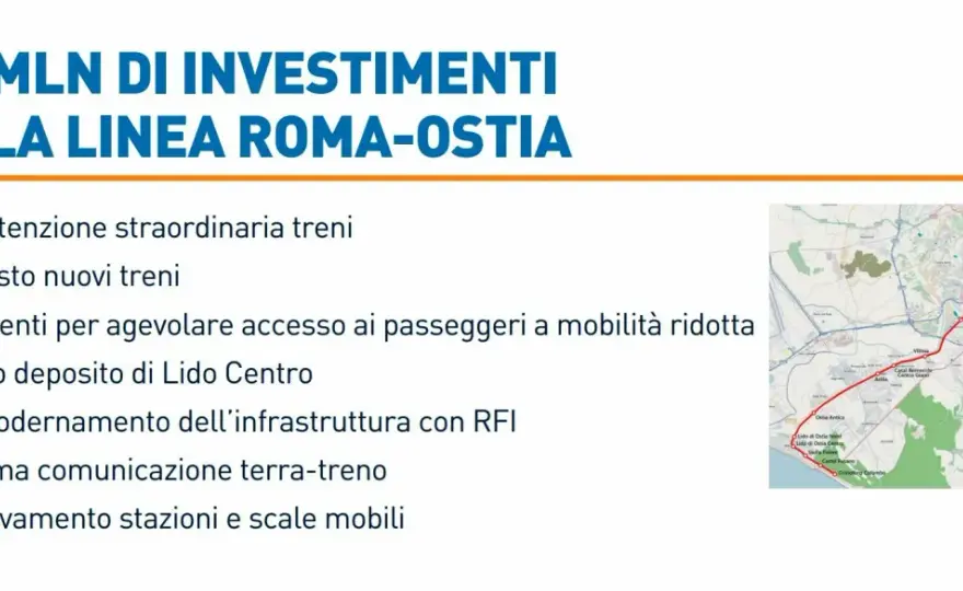 Metromare Roma-Ostia - fermate, cambi e lavori da controllare