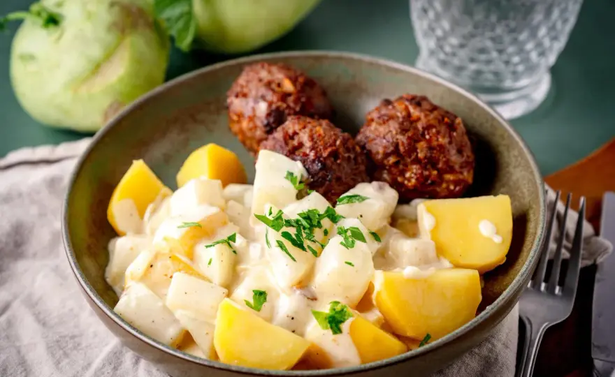 Kohlrabi in Sahnesauce - So gelingt das perfekte Rahmgemüse