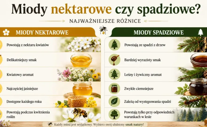 Miód nektarowy - jak wybrać, przechowywać i odróżnić od spadziowego