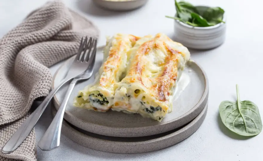 Cannelloni ze szpinakiem - kremowe i bez gotowania!