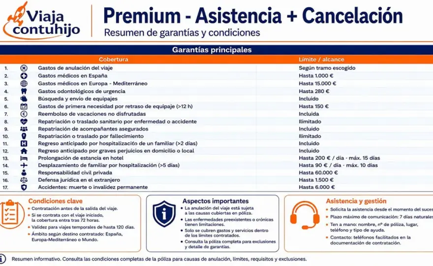 Seguro de cancelación de viaje - qué cubre y cuándo compensa