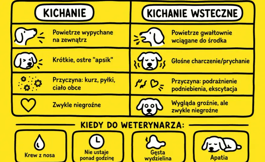 Kichanie u psa - Kiedy to normalne, a kiedy do weterynarza?