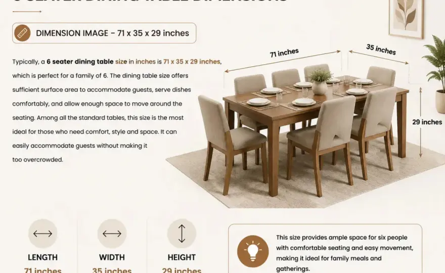 6-Seat Dining Table Dimensions - Your Guide to Perfect Fit