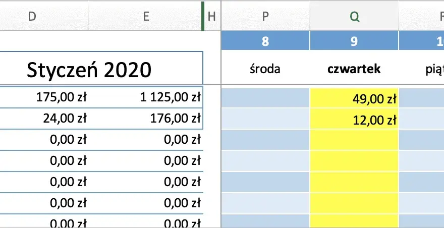 Kalendarz Excel do pobrania - 3 szablony z automatyczną aktualizacją dat