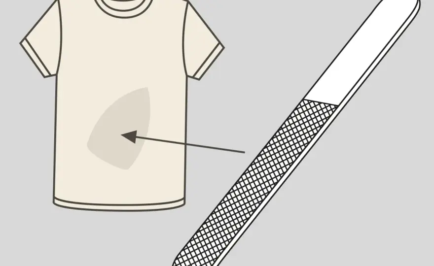 Comment retirer une trace de fer sur un vêtement blanc ?