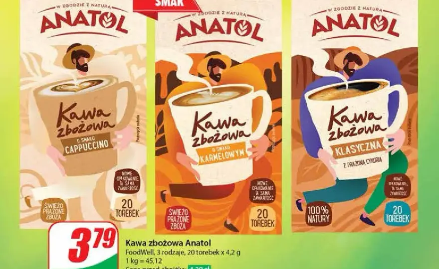 Gdzie kupić kawę zbożową Anatol? Sprawdź najlepsze oferty!