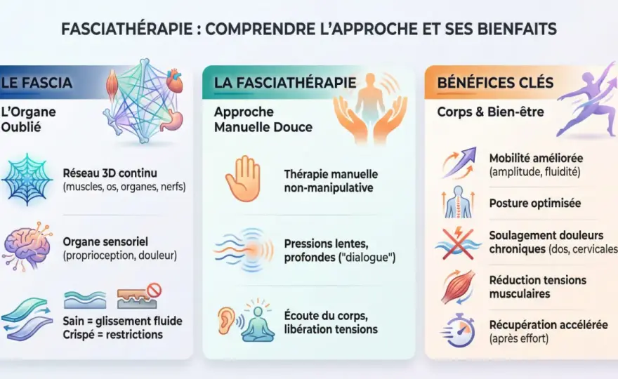 Fasciathérapie - bénéfices, séance, tarifs et précautions