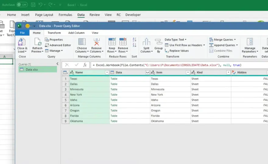 Come unire più file Excel in uno con Power Query