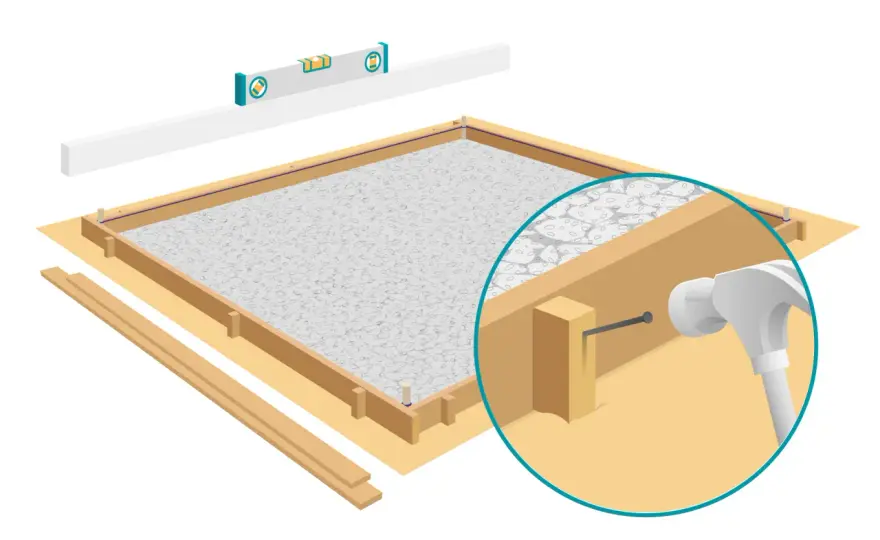 Bodenplatte betonieren - So gelingt die perfekte Schalung!