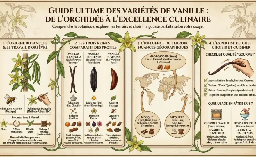 Quelle vanille choisir pour vos desserts - Guide complet