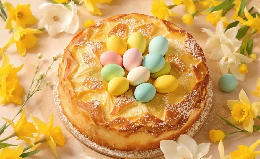 Gâteau de Pâques italien aux œufs durs - La recette parfaite